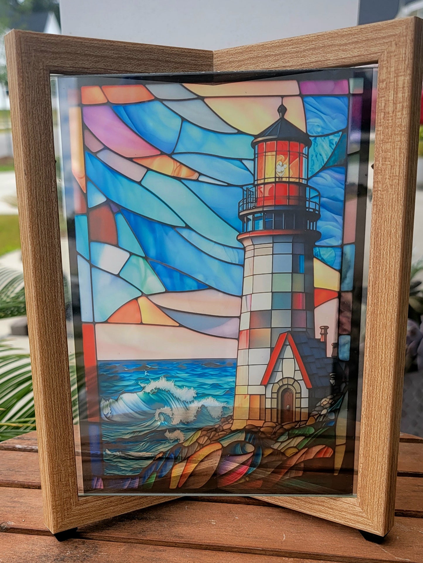 The Lighthouse Stained Glass Art - Thrice Exceptional