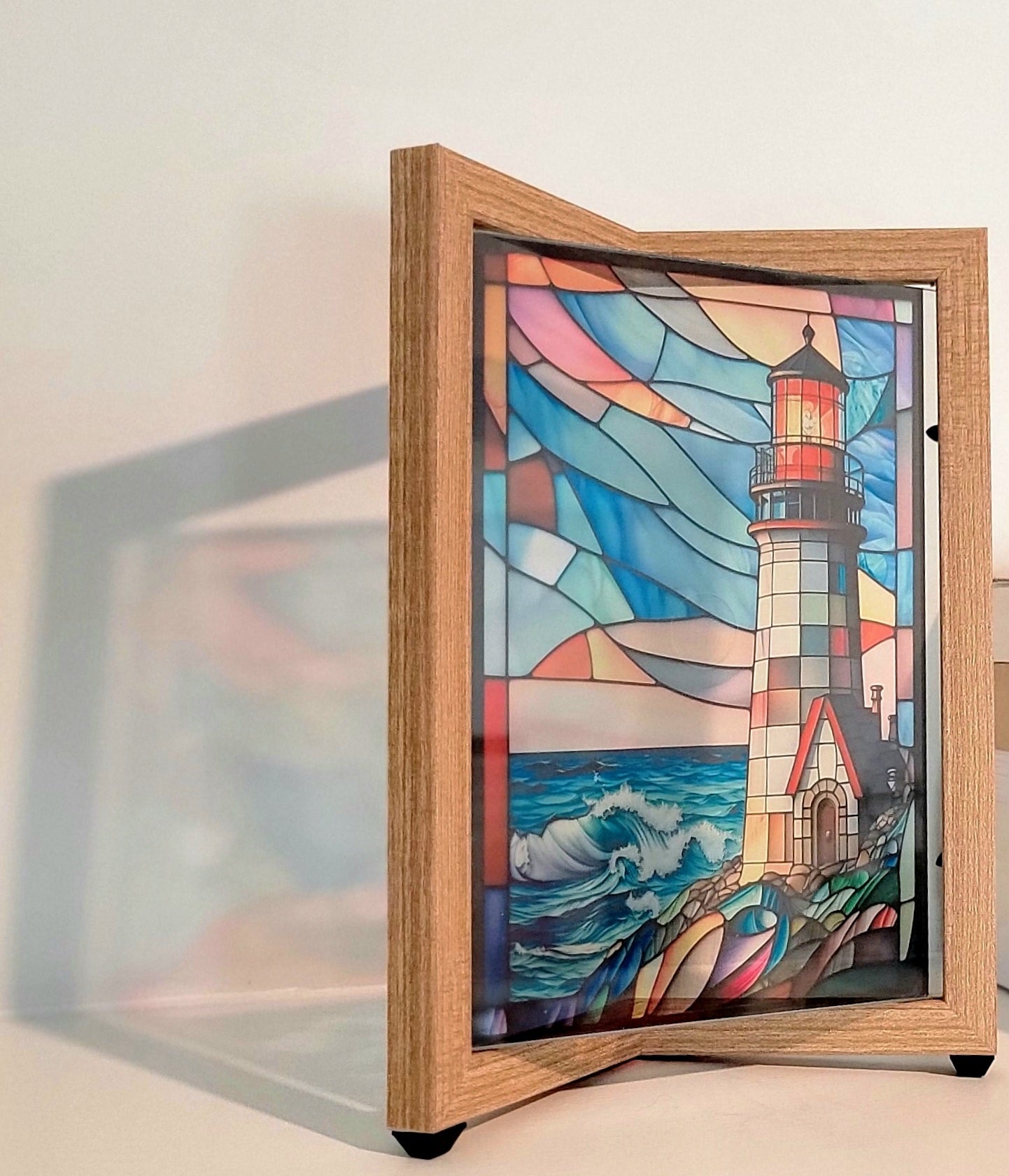 The Lighthouse Stained Glass Art - Thrice Exceptional