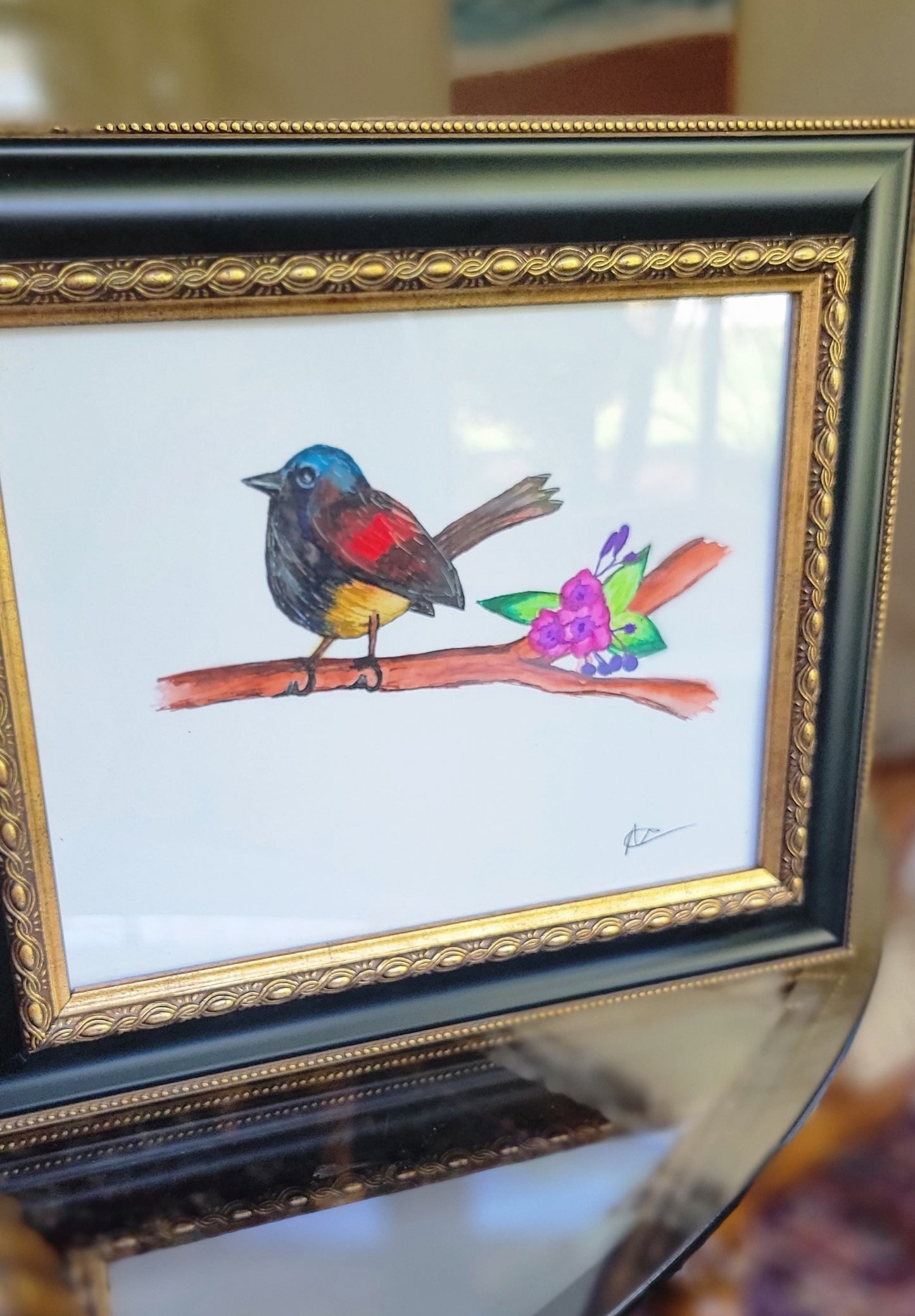 Australian Fairywren Watercolor - Thrice Exceptional