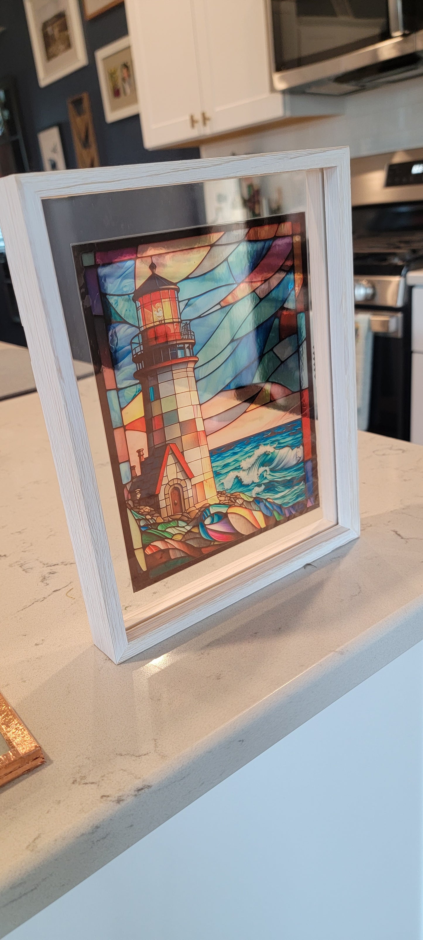 The Lighthouse Stained Glass Art - Thrice Exceptional