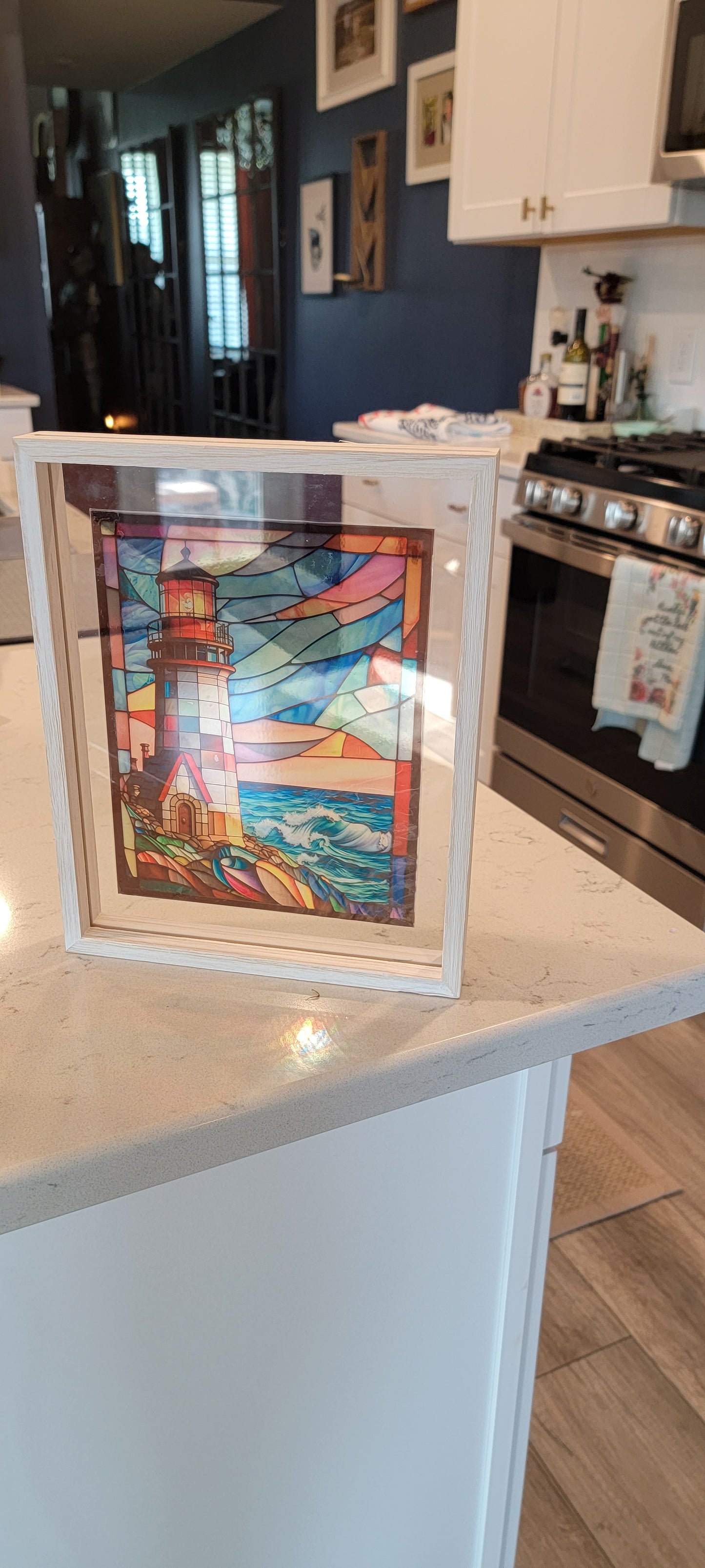 The Lighthouse Stained Glass Art - Thrice Exceptional