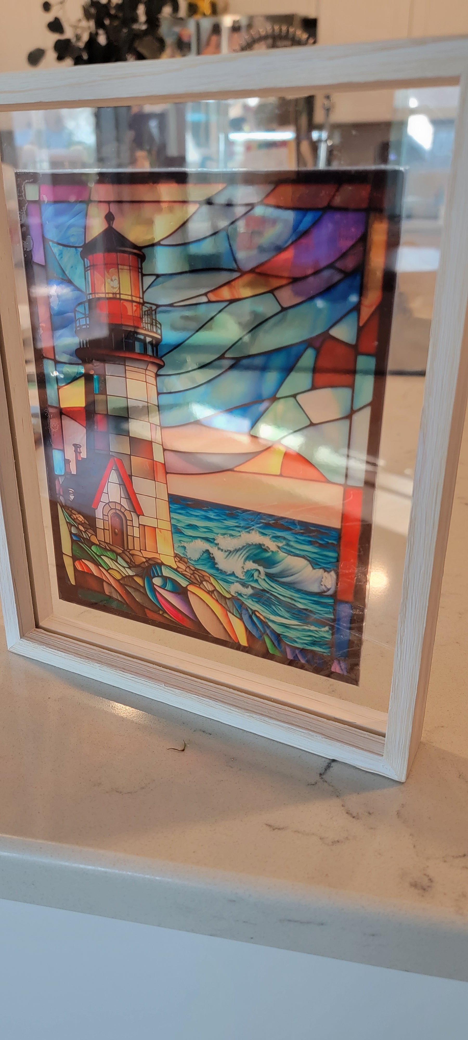 The Lighthouse Stained Glass Art - Thrice Exceptional