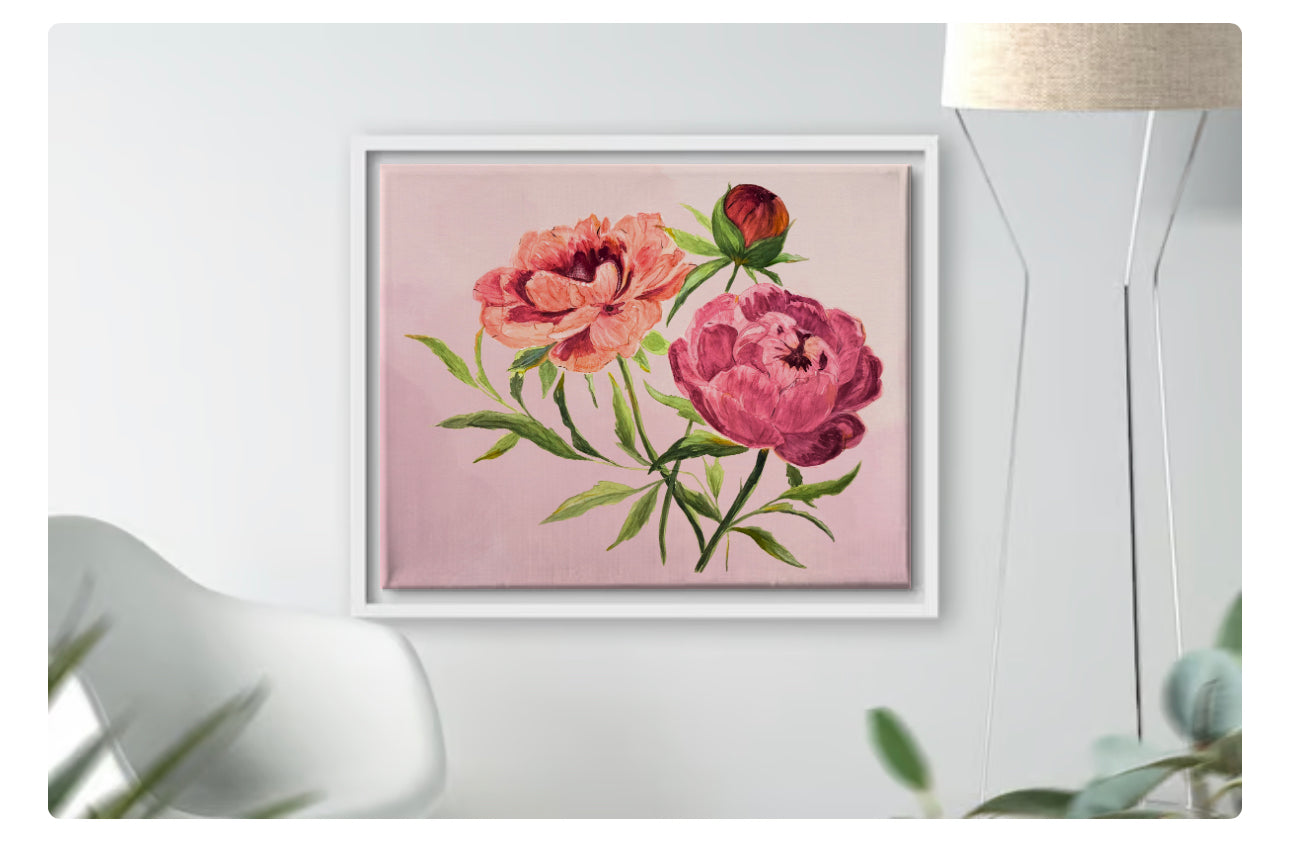 Sweet Peonies Watercolor Print - Thrice Exceptional