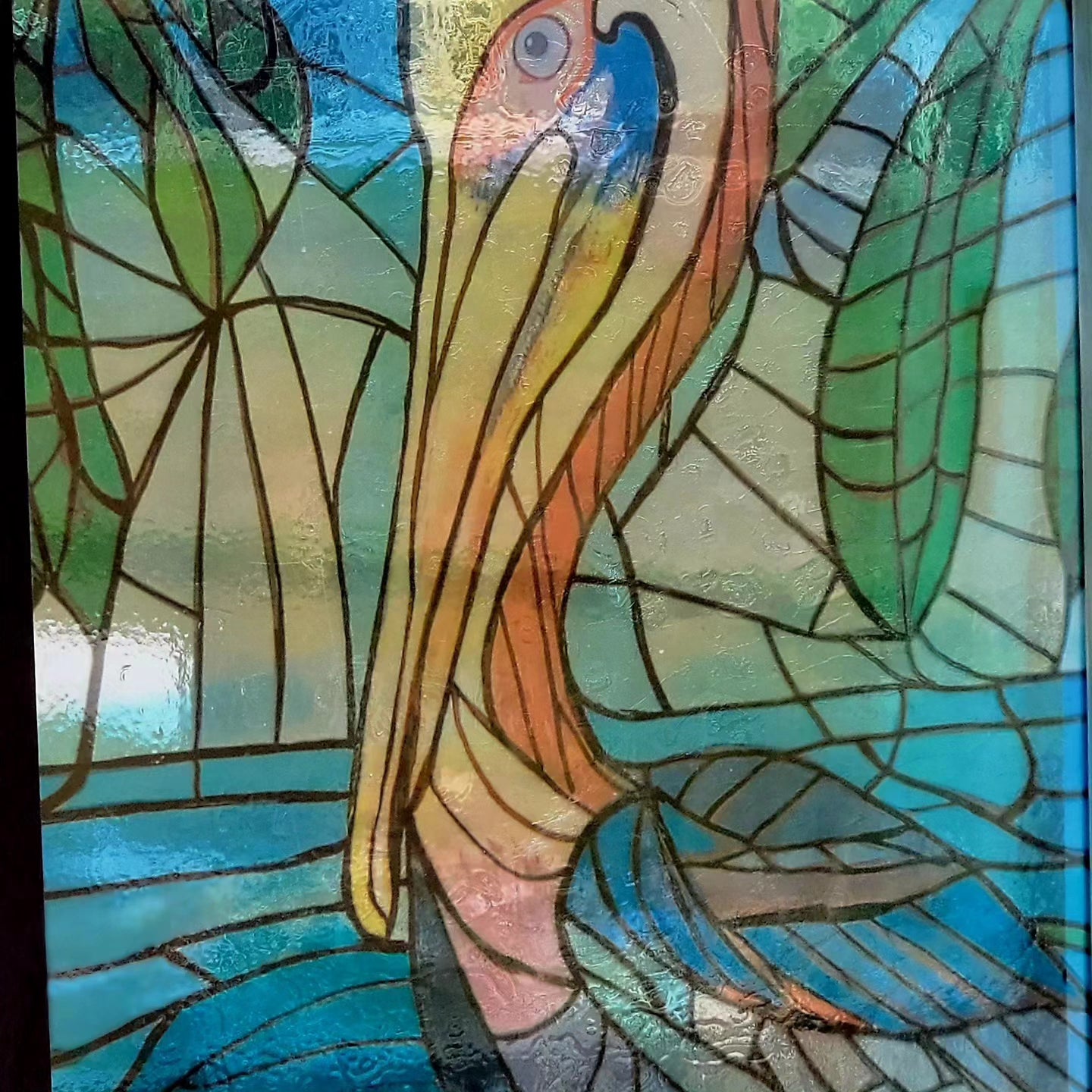 Pelican Stained Glass Art - Thrice Exceptional