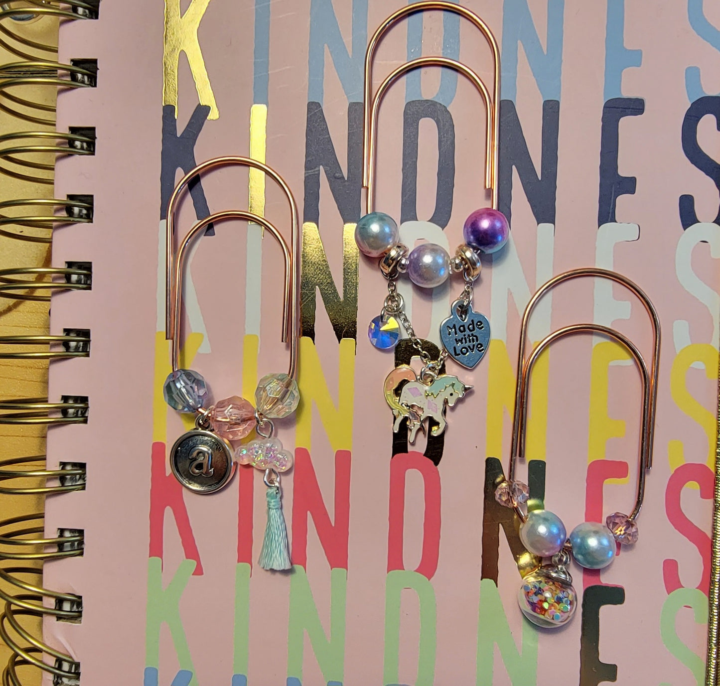 Unicorn Paperclip Bookmark Charms - Thrice Exceptional