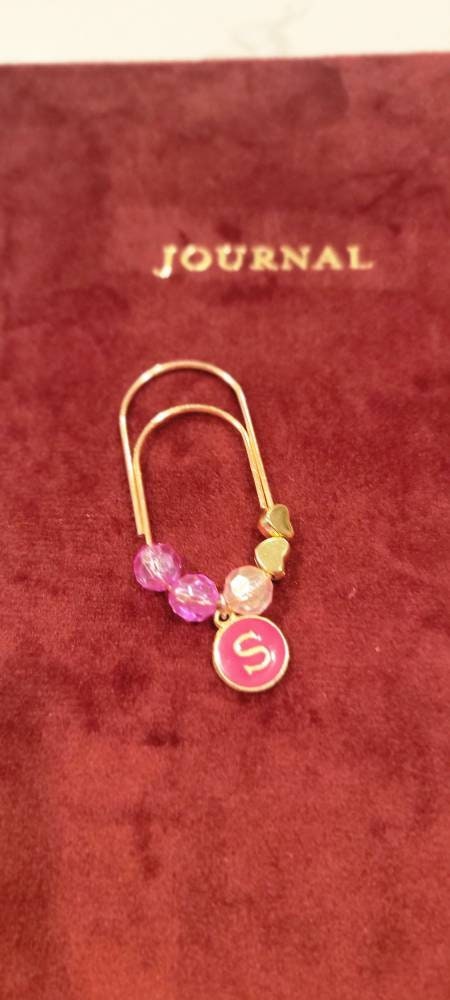 Dainty "Petite Rose" luxury paperclip charm and bookmarks for planners, agendas, books & binders - Thrice Exceptional