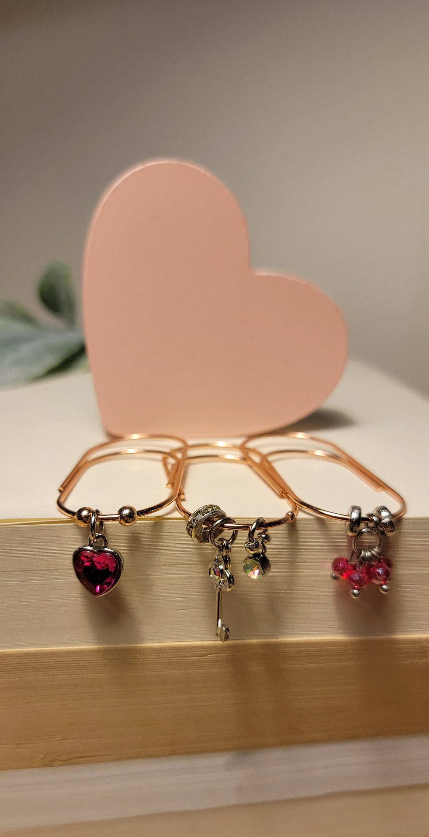 Set of "Love to Love" luxury paperclip charms and bookmarks for planners, agendas, books & binders - Thrice Exceptional