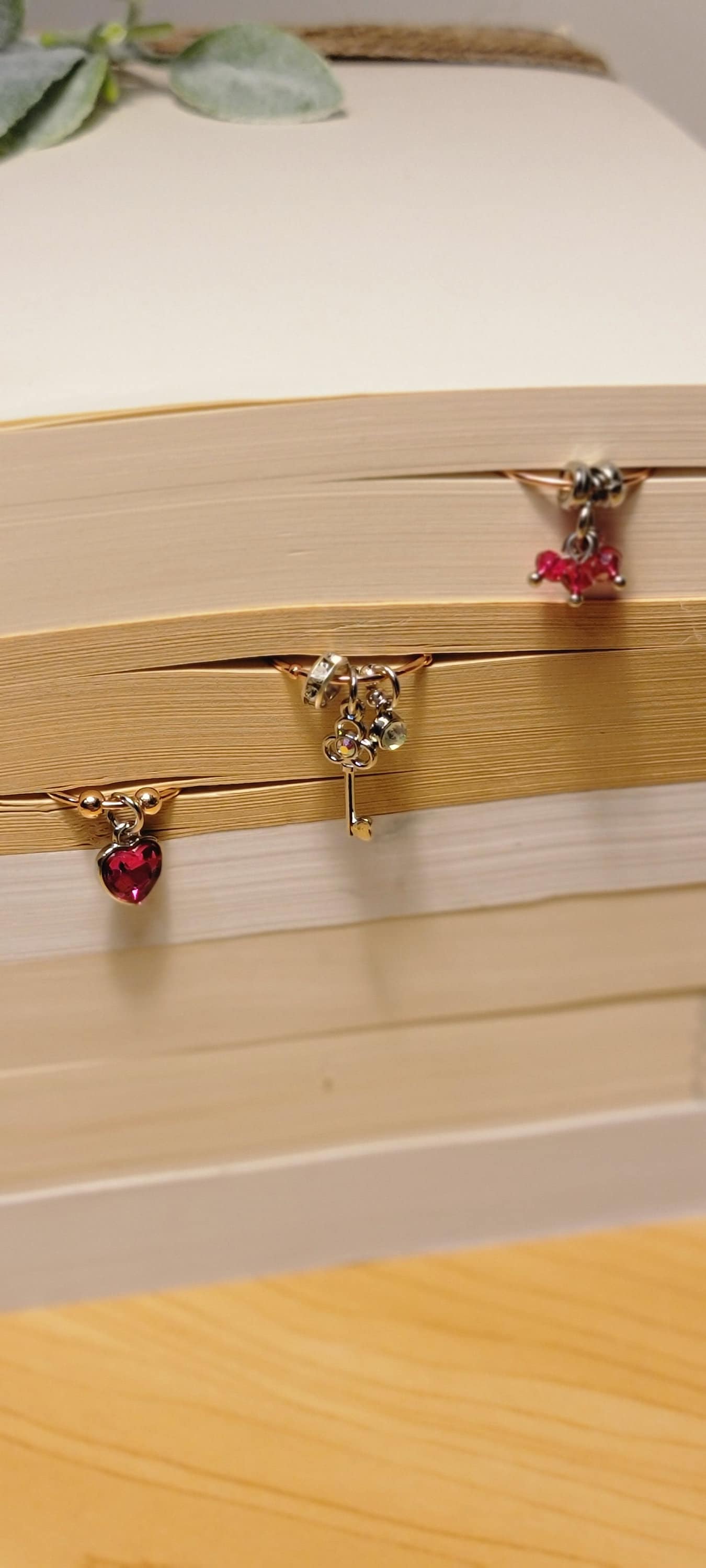 Set of "Love to Love" luxury paperclip charms and bookmarks for planners, agendas, books & binders - Thrice Exceptional